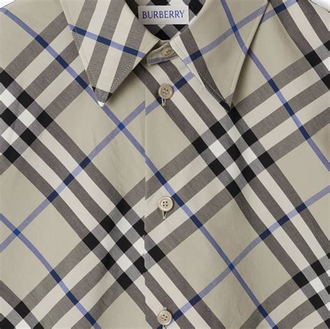 burberry check hemd|Relaxed Fit Check Cotton Shirt in Husk .